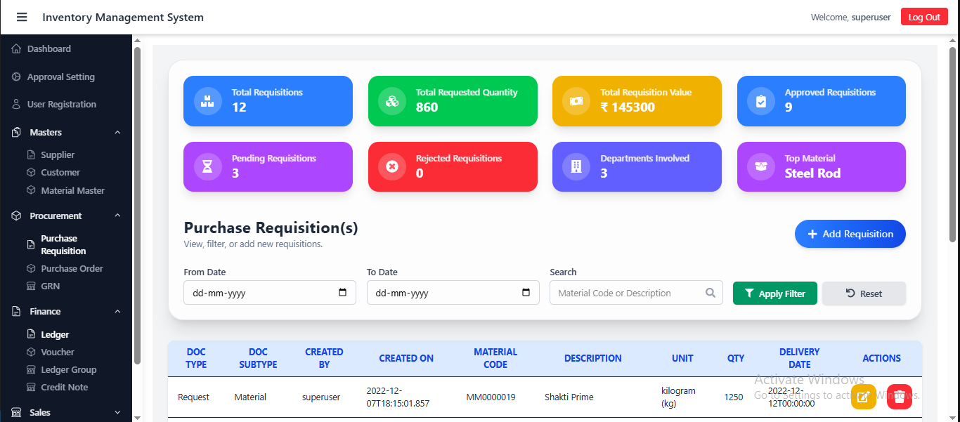 Inventory Management System